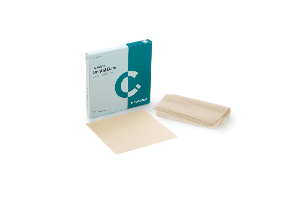 HySolate kofferdam m. latex, medium, lys,