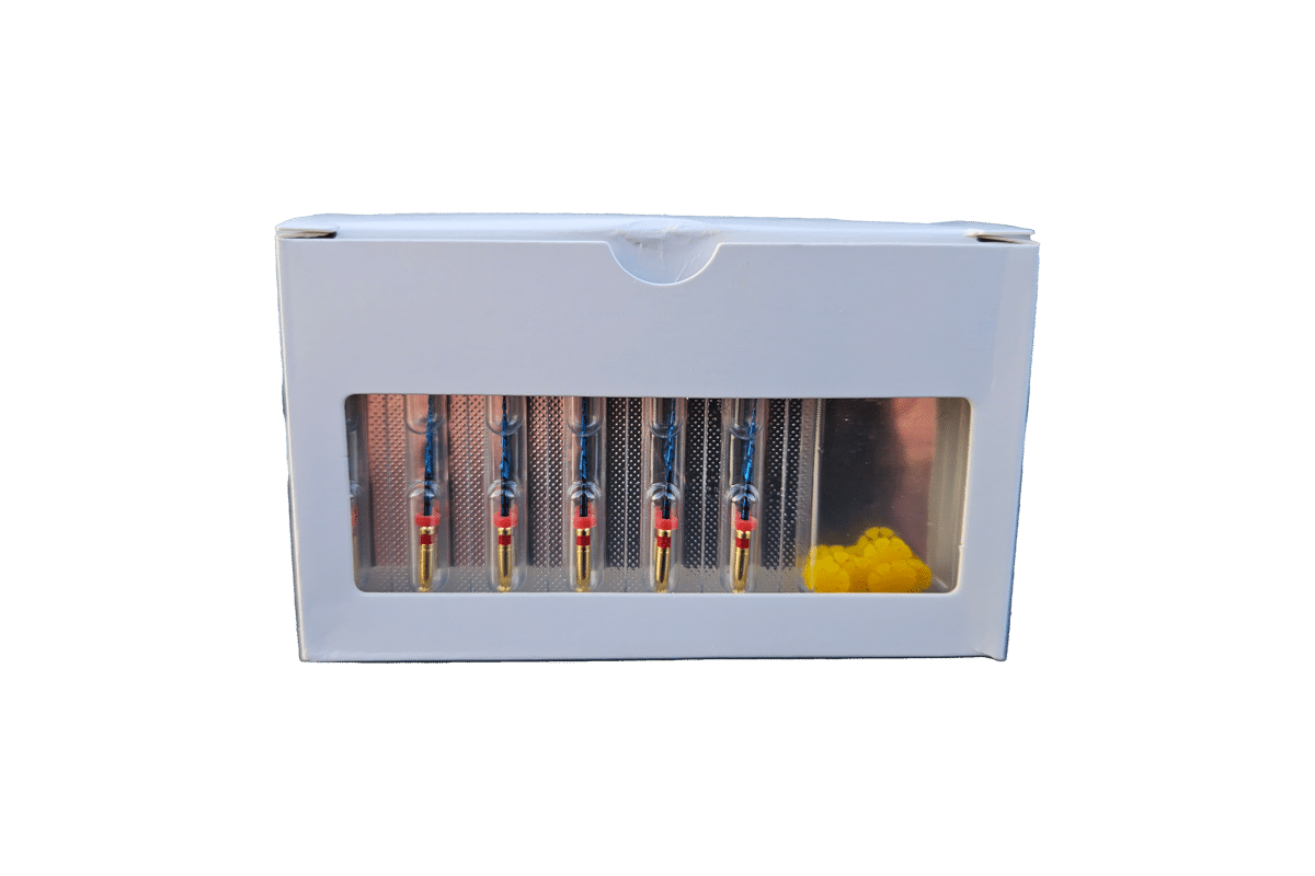 Dentorium RC Blue maskinfil, kompatible med VDW reciproc blue filer, 25mm, R25, rød, 6stk - Billede 3