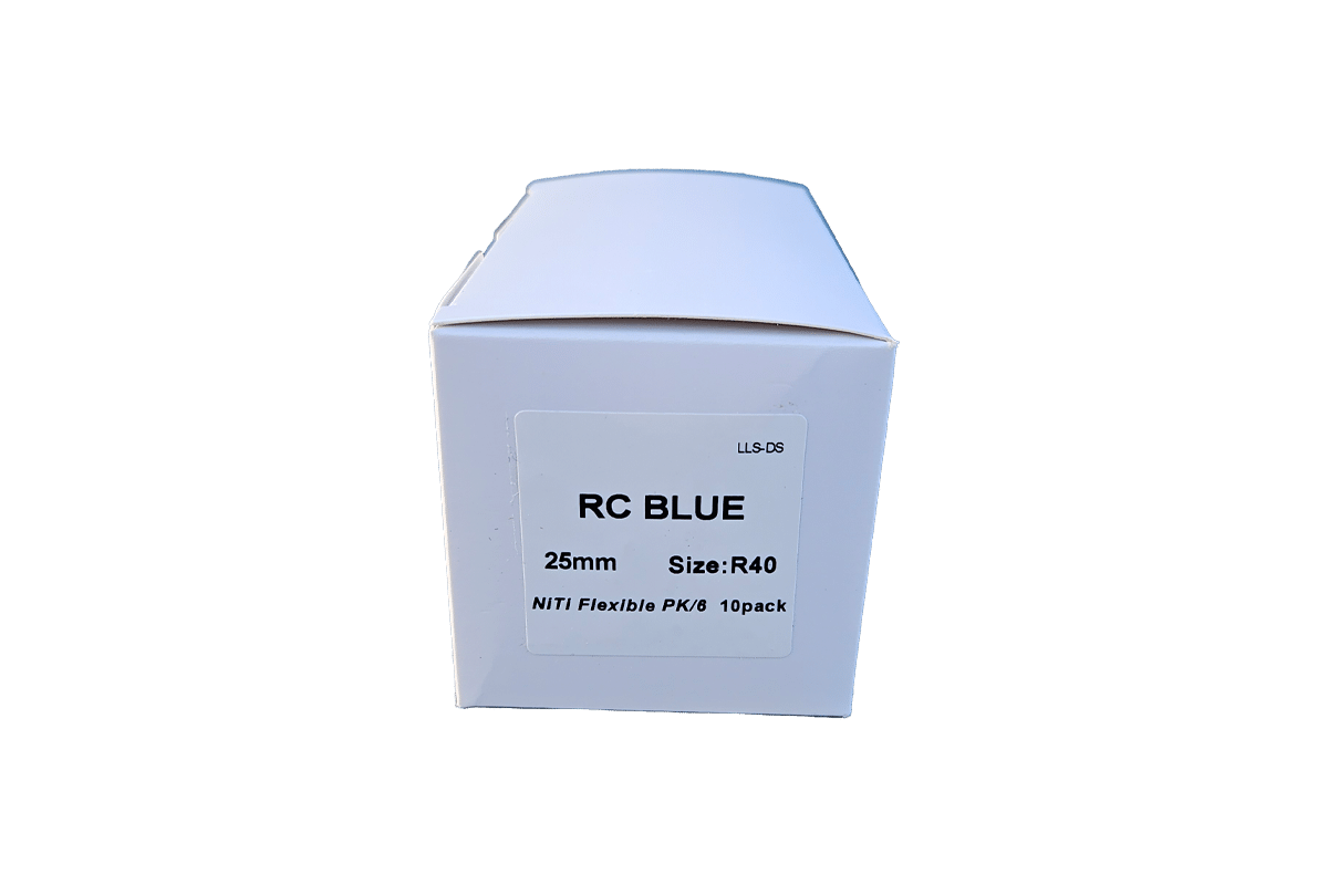 Dentorium RC Blue maskinfil, kompatible med VDW reciproc blue filer, 25mm, R40, Sort, 6stk - Billede 4