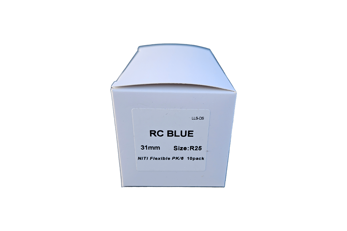 Dentorium RC Blue maskinfil, kompatible med VDW reciproc blue filer, 31mm, R25, rød, 6stk - Billede 4