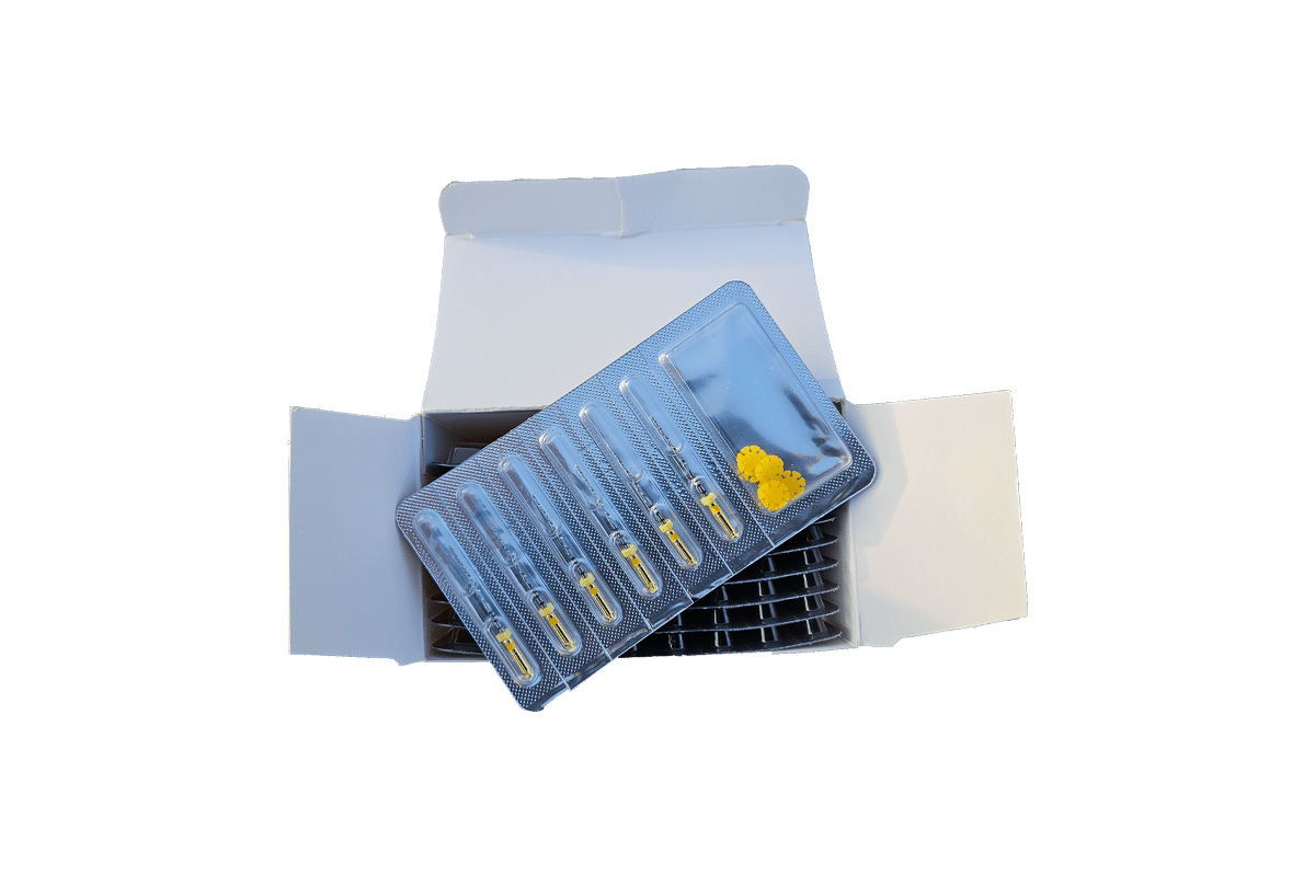 Dentorium RC Silver maskinfil, kompatible med VDW reciproc filer, 25mm R50, Gul, 6 stk - Billede 5