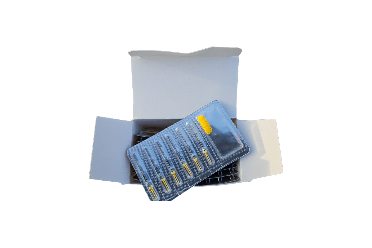 Dentorium RC Silver maskinfil, kompatible med VDW reciproc filer, 31mm R50, Gul, 6 stk - Billede 5